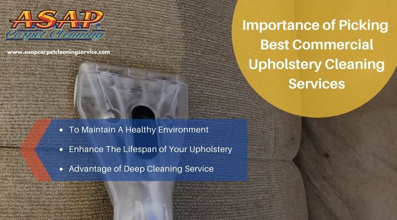 Importance of Picking Best Commercial Upholstery Cleaning Services